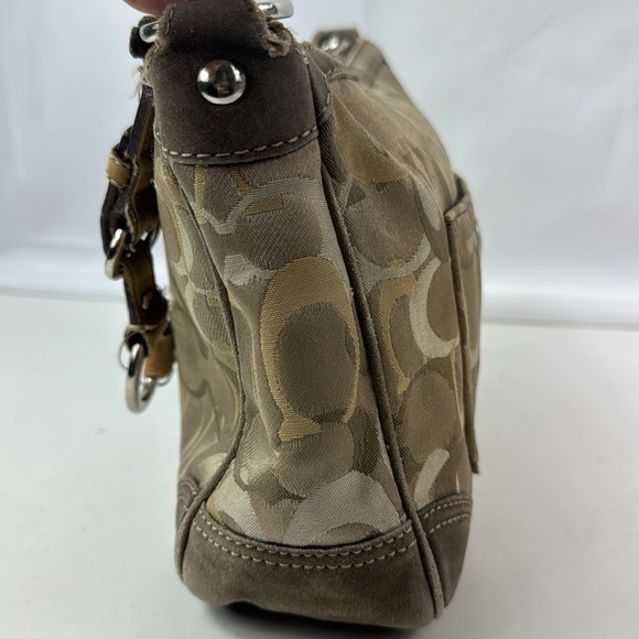 Coach Chelsea Y2K Monogram Fabric &Leather Shoulder Bag - Picture 6 of 13